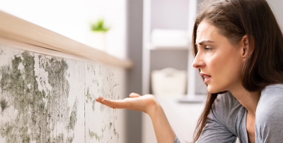 person-looking-at-mouldy-wall