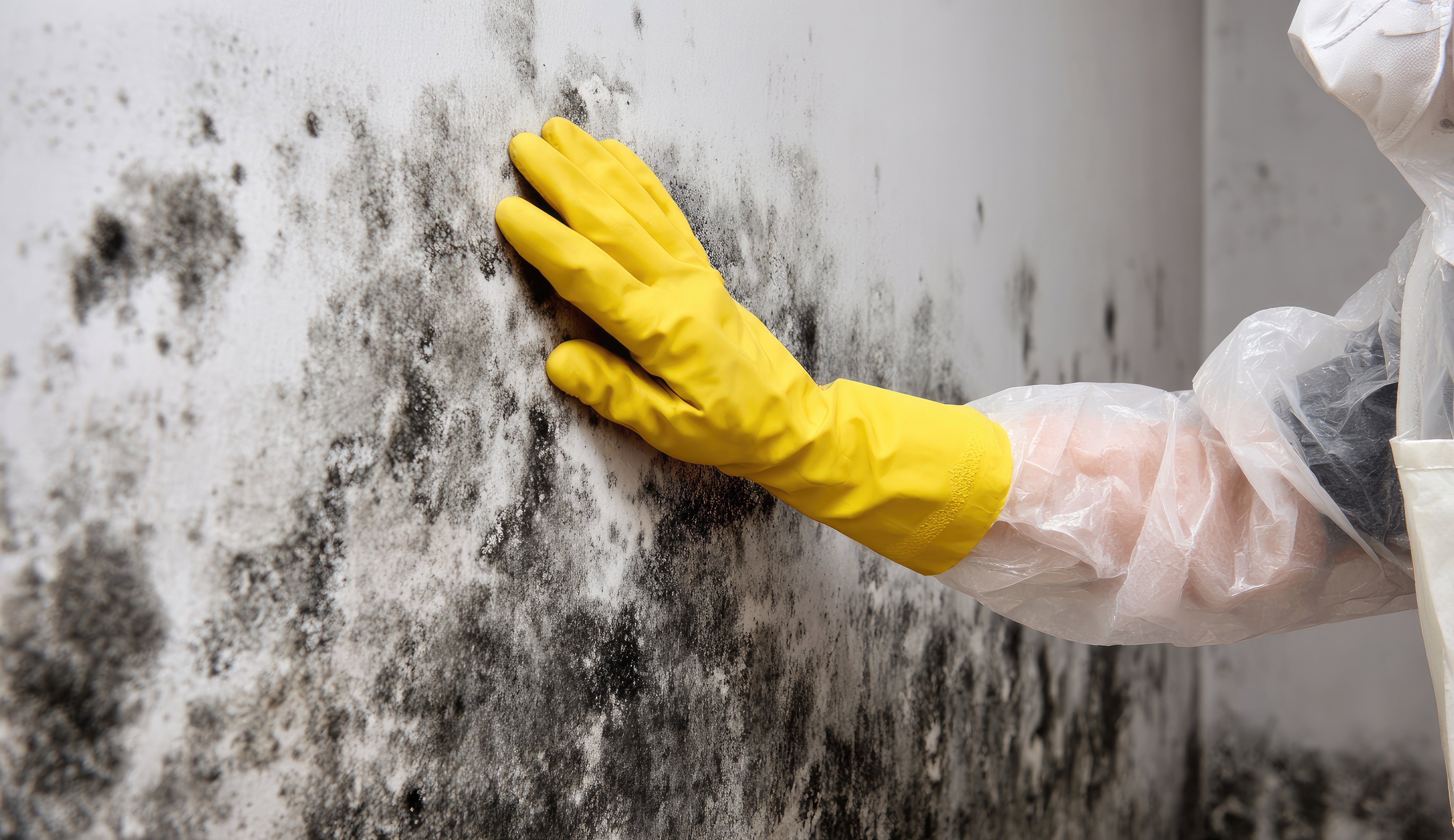 person-touching-mould-on-wall